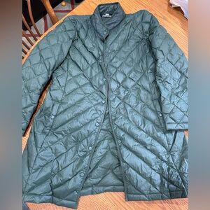 J. Jill Green Quilter Puffer Full Zip Jacket (M) nwot.